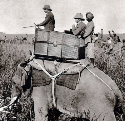 Giorgio V a caccia in Nepal (1911) da Ernest Brooks