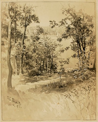 New York, sito di Fort Washington, guardando Fort Lee da Ernest C. Peixotto