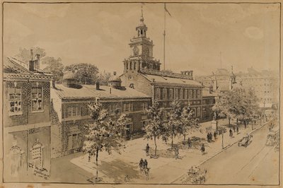Filadelfia, Independence Hall, Chestnut Street da Ernest C. Peixotto