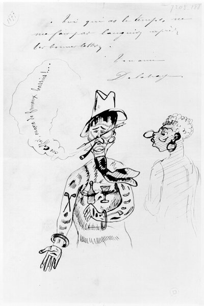 Arthur Rimbaud (1854-91) come un Caffre, 1877 da Ernest Delahaye