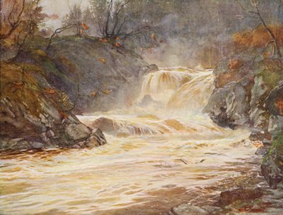 Le cascate di Lochay in piena da Ernest Edward Briggs