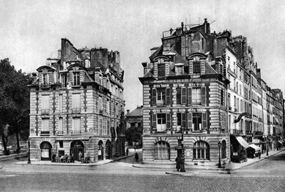 Vecchie case del periodo di Luigi XIII, di fronte al Pont Neuf, Parigi, 1931 da Ernest Flammarion