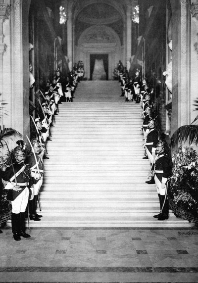 Guardie repubblicane a una reception, Municipio, Parigi, 1931 da Ernest Flammarion