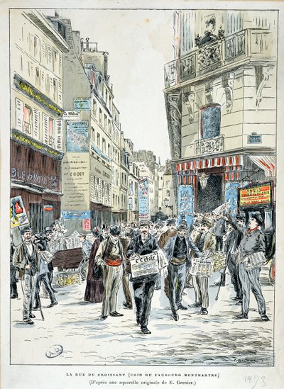 Veduta della Rue de Croissant nell