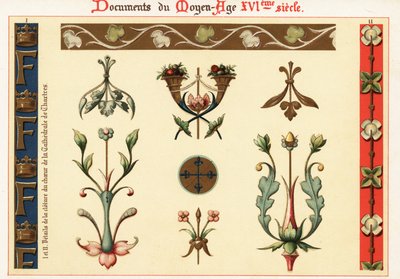 Elementi di design da architettura e manoscritti del XVI secolo da Ernest Guillot