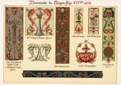 Elementi di design del XVI secolo da Ernest Guillot