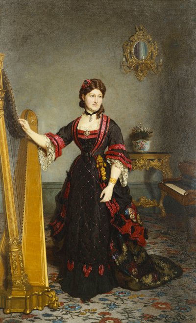 Ritratto di una signora da Ernest Gustave Girardot