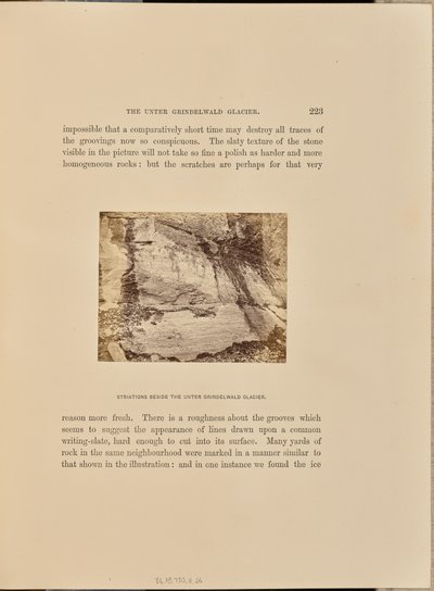 Striature accanto al ghiacciaio Unter Grindelwald da Ernest H. Edwards