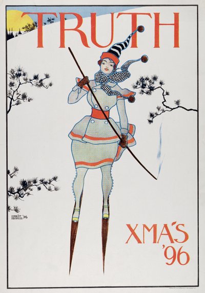 Copertina di Truth, Natale 96, pub.1896 da Ernest Haskell