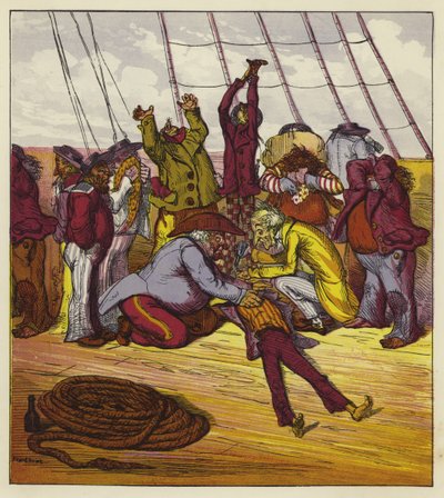 Billee svenuto a bordo della Mary Jane da Ernest Henry Griset