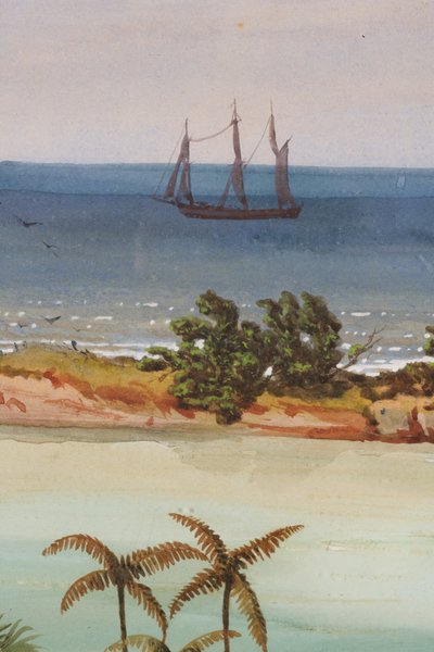 Dettaglio di Trittico di un Atollo, 1871 da Ernest Henry Griset