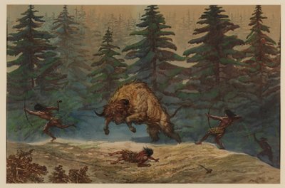 Caccia a un bisonte da Ernest Henry Griset