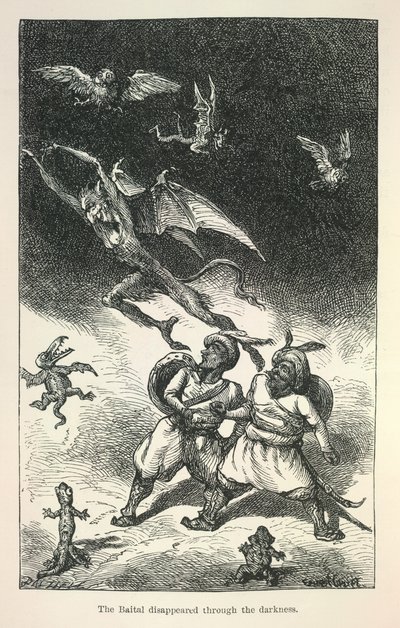 Illustrazione da "Vikram e il Vampiro" di Richard Francis Burton da Ernest Henry Griset