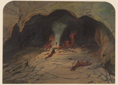 Scena preistorica, 1871 da Ernest Henry Griset