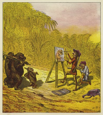 I fratelli Bold incontrano una famiglia di gorilla da Ernest Henry Griset