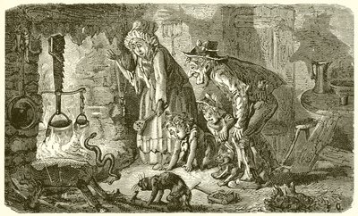 Il Contadino e il Serpente da Ernest Henry Griset
