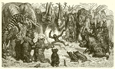 La volpe e la scimmia da Ernest Henry Griset