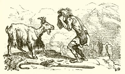 Il capraio e la capra da Ernest Henry Griset