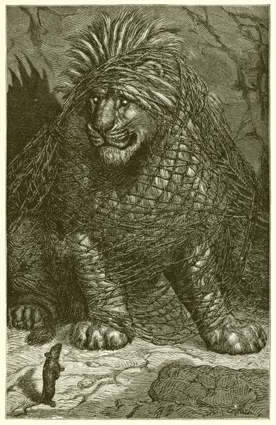 Il Leone e il Topo da Ernest Henry Griset