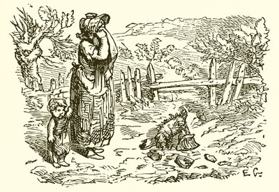 La fanciulla e il secchio di latte da Ernest Henry Griset