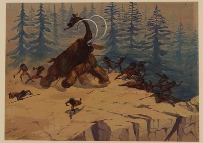 Mammut lanoso, 1871 da Ernest Henry Griset