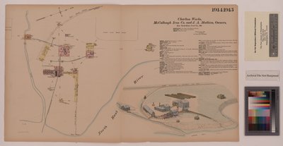 Charbon Works, Maryland, Hexamer General Surveys, 1885 da Ernest Hexamer