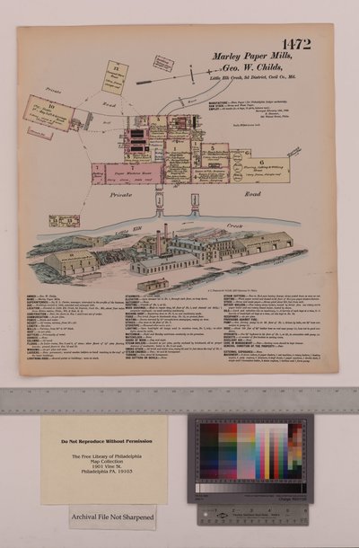 Marley Paper Mills, Maryland, Hexamer General Surveys, 1880 da Ernest Hexamer