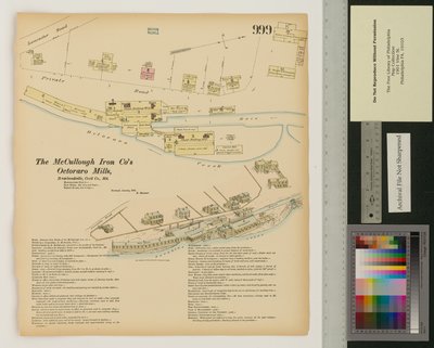 Octoraro Mills, Rowlandville, Maryland, Hexamer General Surveys, 1876 da Ernest Hexamer