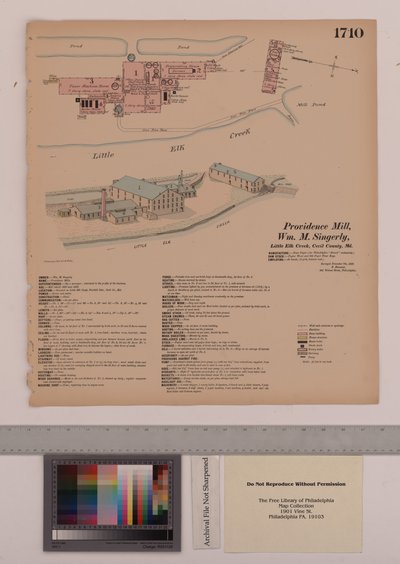 Providence Mill, Fairhill, Maryland, Hexamer General Surveys, 1882 da Ernest Hexamer