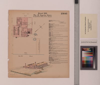 Record Mill, Elkton, Maryland, Hexamer General Surveys, 1884 da Ernest Hexamer