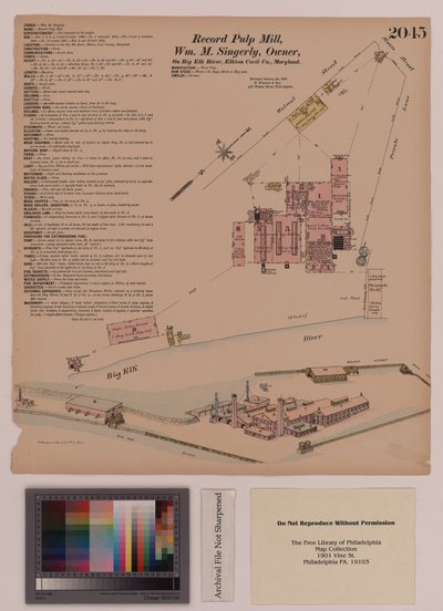 Record Pulp Mill, Elkton, Maryland, Hexamer General Surveys, 1808 da Ernest Hexamer