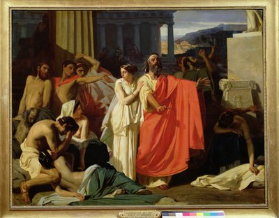 Edipo e Antigone esiliati a Tebe, 1843 da Ernest Hillemacher