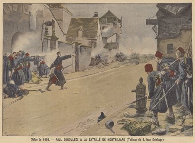 Paul Deroulede alla Battaglia di Montbéliard da Ernest Jean Delahaye