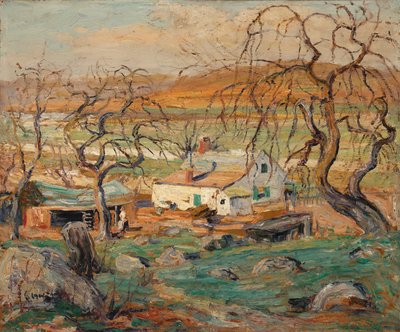 Paesaggio con alberi nodosi da Ernest Lawson