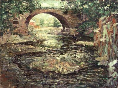 Vecchio ponte di pietra da Ernest Lawson