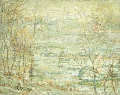 Paesaggio Primaverile, Fiume Harlem da Ernest Lawson