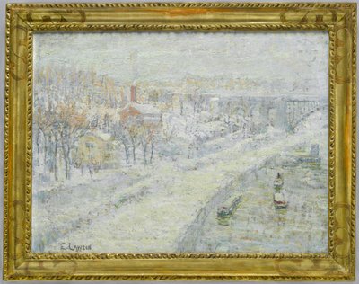 Paesaggio invernale - Washington Bridge, c.1907-10 da Ernest Lawson