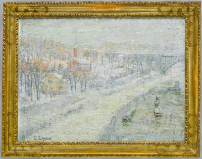 Paesaggio invernale: Ponte di Washington, c.1907-10 da Ernest Lawson