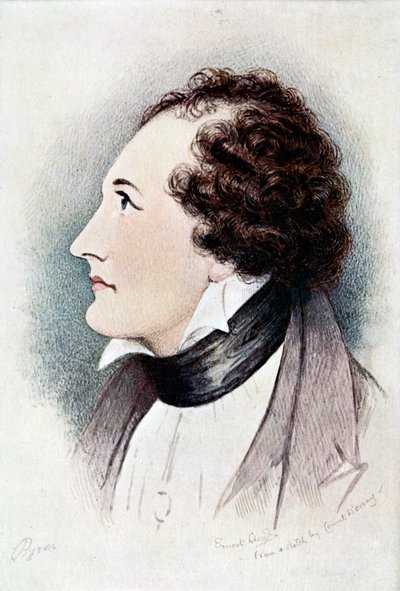 Lord Byron, poeta anglo-scozzese, inizio XIX secolo da Ernest Lloyd