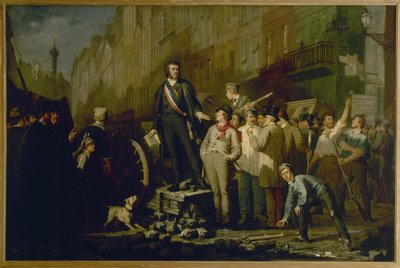 Alphonse Baudin (1811-1851) sulla barricata di Faubourg Saint-Antoine, 3 dicembre da Ernest Louis Pichio