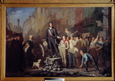 Alphonse Baudin (1811-1851) sulla barricata del faubourg Saint Antoine il 3 dicembre 1851 da Ernest Louis Pichio