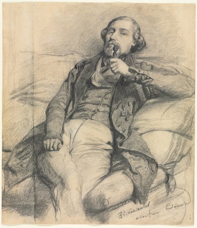 Uomo che fuma da Ernest Meissonier