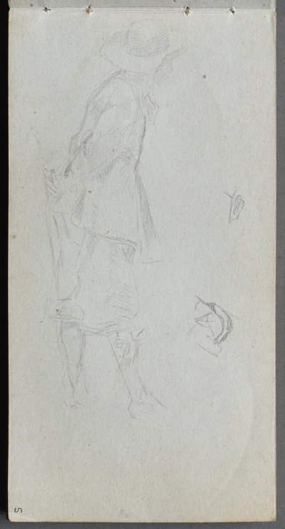 Taccuino, pagina 05: Studio di figura da Ernest Meissonier