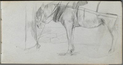 Taccuino, pagina 06: Studio di un Cavallo da Jean Louis Ernest Meissonier