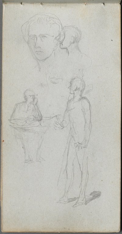 Quaderno degli schizzi, pagina 12: Figure multiple da Ernest Meissonier