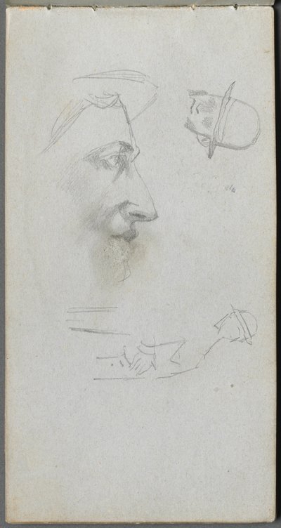 Taccuino, pagina 14: Figure da Jean Louis Ernest Meissonier