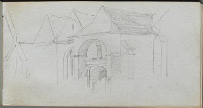 Taccuino, pagina 22: Studio Architettonico da Jean Louis Ernest Meissonier