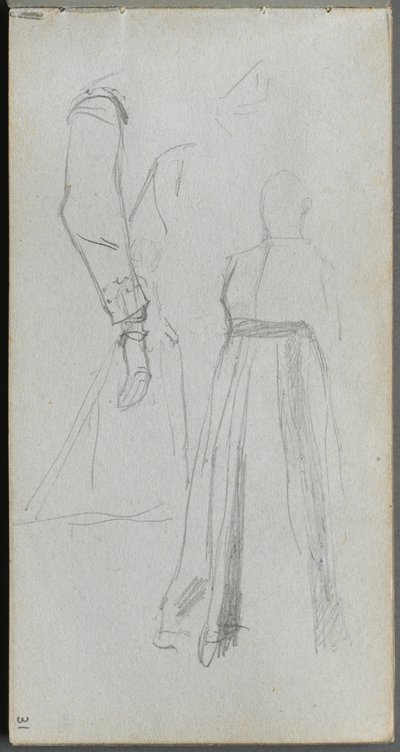 Quaderno di schizzi, pagina 31: Studio di figure da Ernest Meissonier