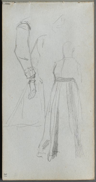 Taccuino, pagina 31: Studio di figure da Jean Louis Ernest Meissonier