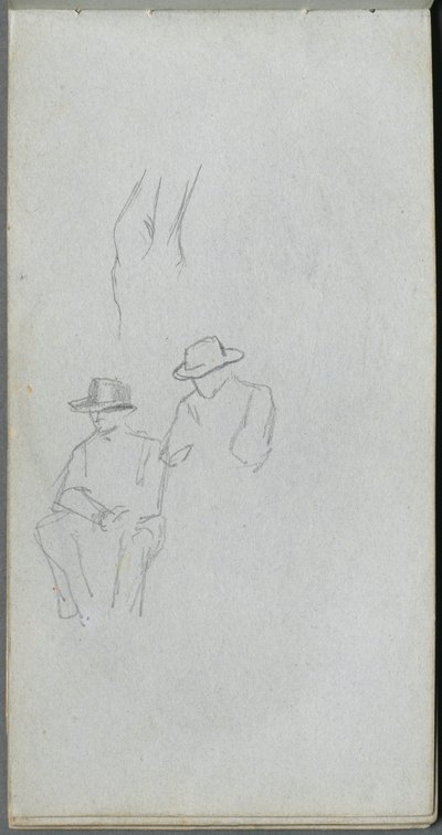Taccuino, pagina 32: Studio di figure da Jean Louis Ernest Meissonier